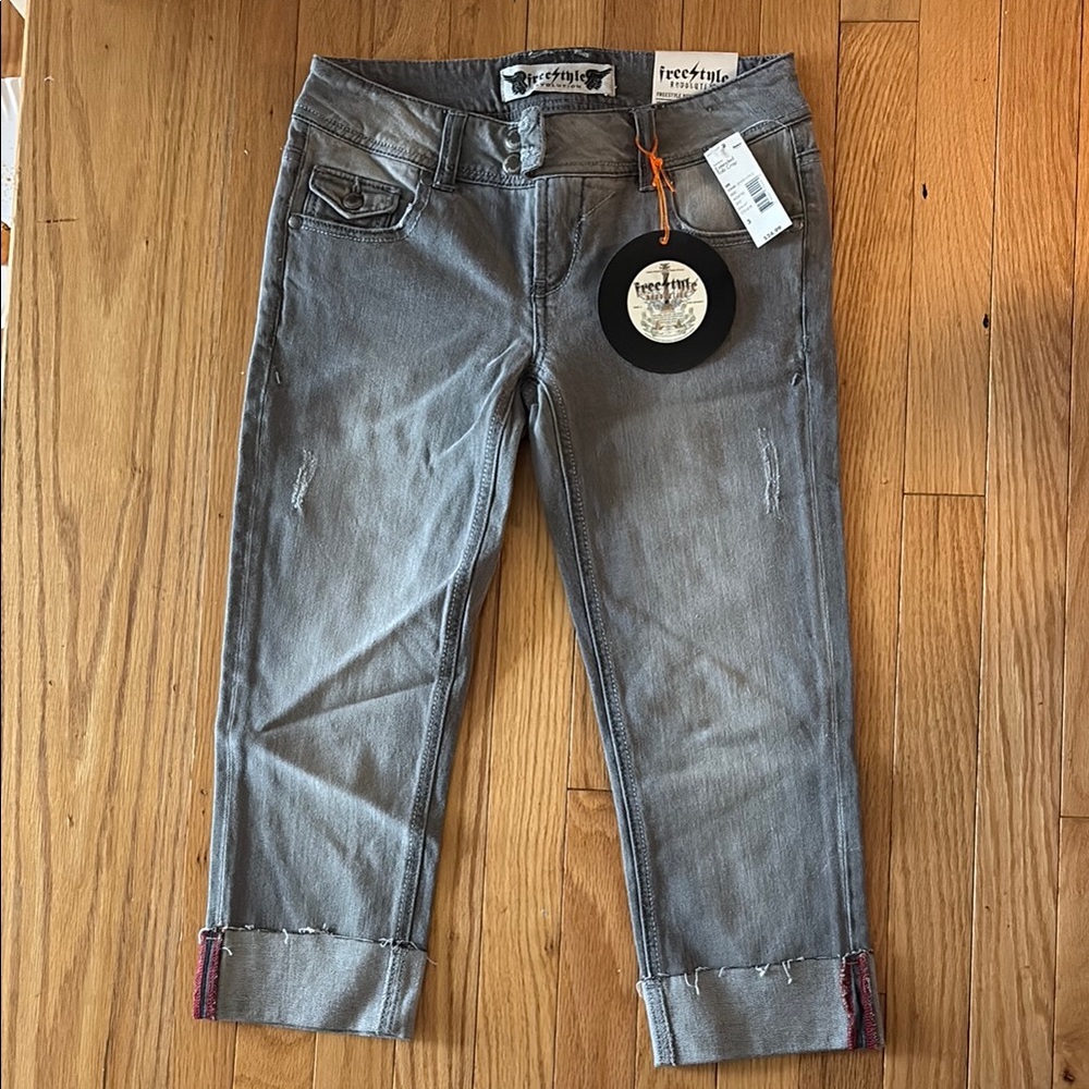 Freestyle Gray Women's cropped Jeans